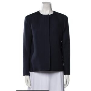 Valerie Steven’s Front Zipper Black Blazer Jacket